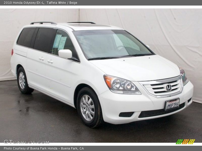 Taffeta White / Beige 2010 Honda Odyssey EX-L