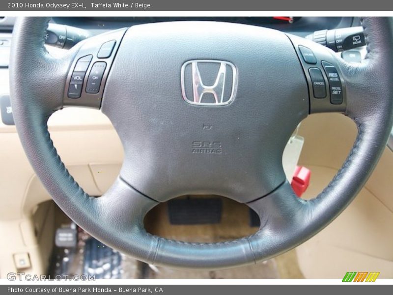 Taffeta White / Beige 2010 Honda Odyssey EX-L
