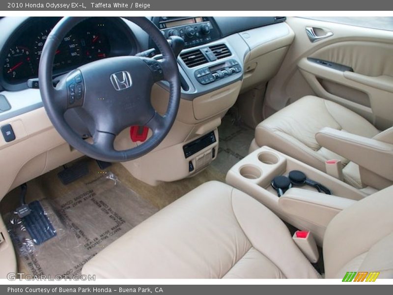Taffeta White / Beige 2010 Honda Odyssey EX-L
