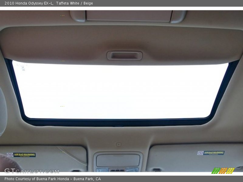 Taffeta White / Beige 2010 Honda Odyssey EX-L