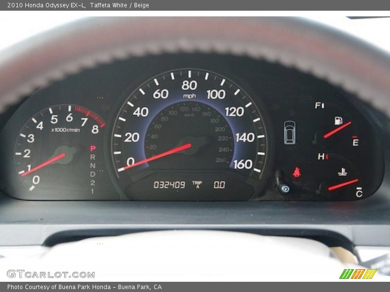 Taffeta White / Beige 2010 Honda Odyssey EX-L