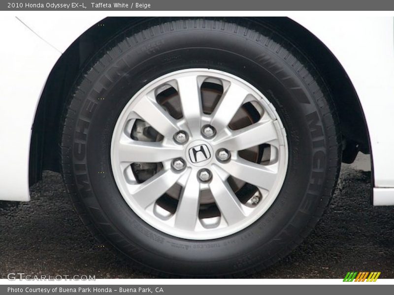 Taffeta White / Beige 2010 Honda Odyssey EX-L
