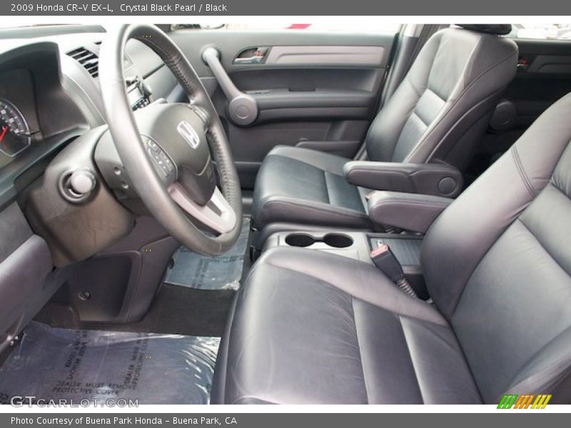Crystal Black Pearl / Black 2009 Honda CR-V EX-L