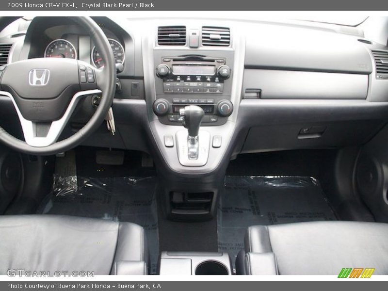 Crystal Black Pearl / Black 2009 Honda CR-V EX-L