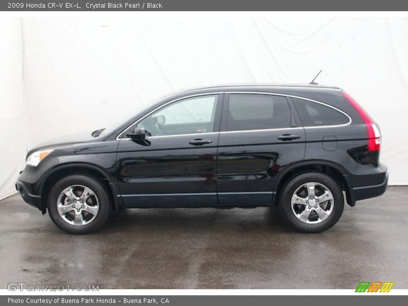 Crystal Black Pearl / Black 2009 Honda CR-V EX-L