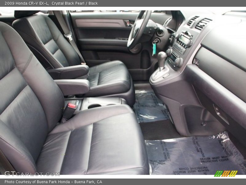 Crystal Black Pearl / Black 2009 Honda CR-V EX-L