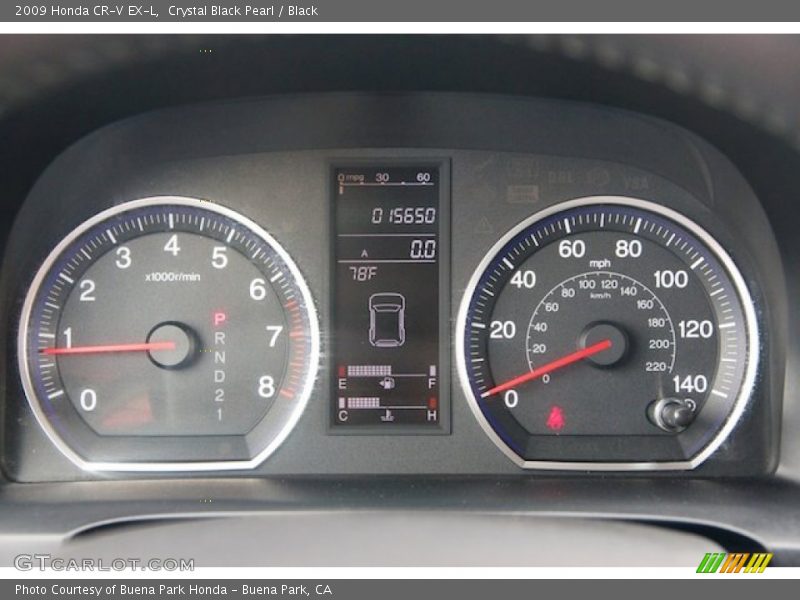Crystal Black Pearl / Black 2009 Honda CR-V EX-L