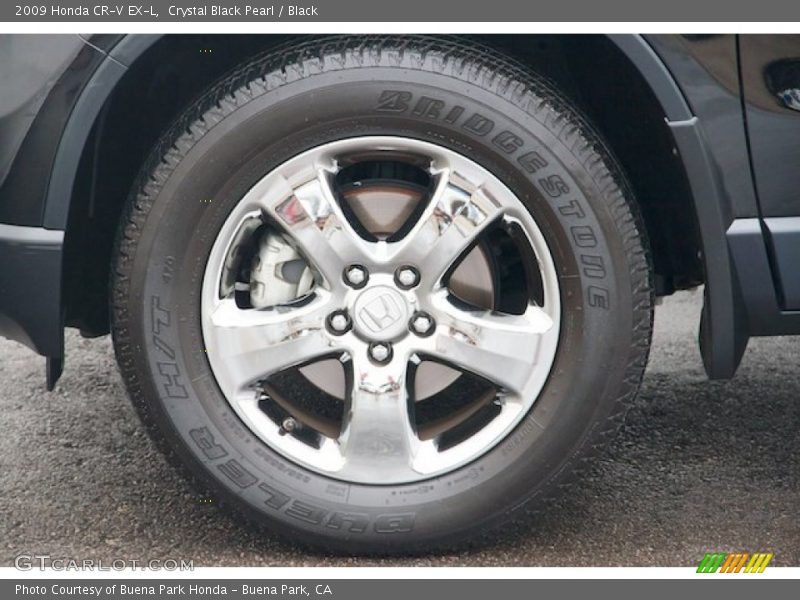 Crystal Black Pearl / Black 2009 Honda CR-V EX-L