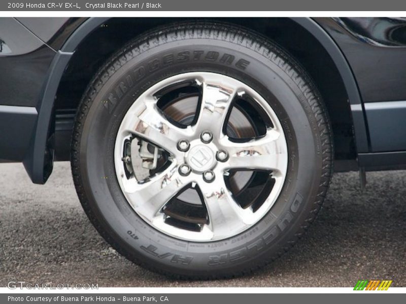 Crystal Black Pearl / Black 2009 Honda CR-V EX-L