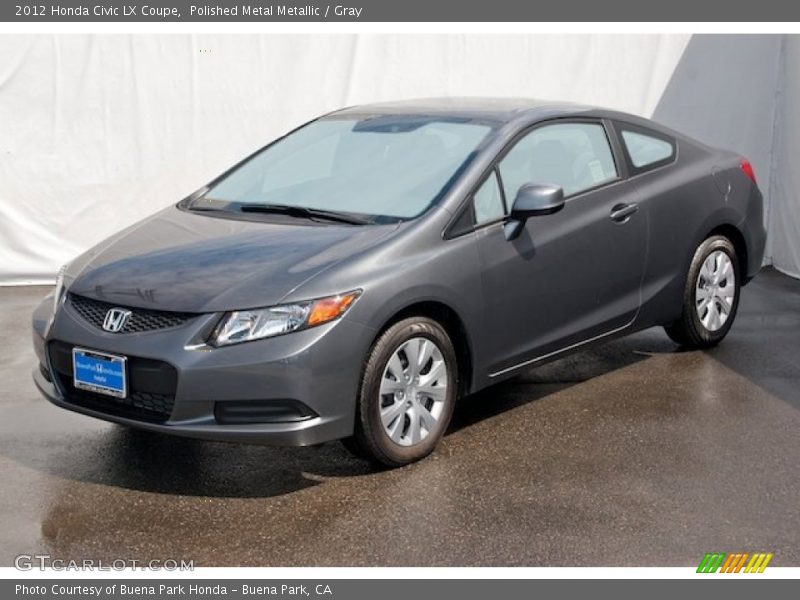 Polished Metal Metallic / Gray 2012 Honda Civic LX Coupe