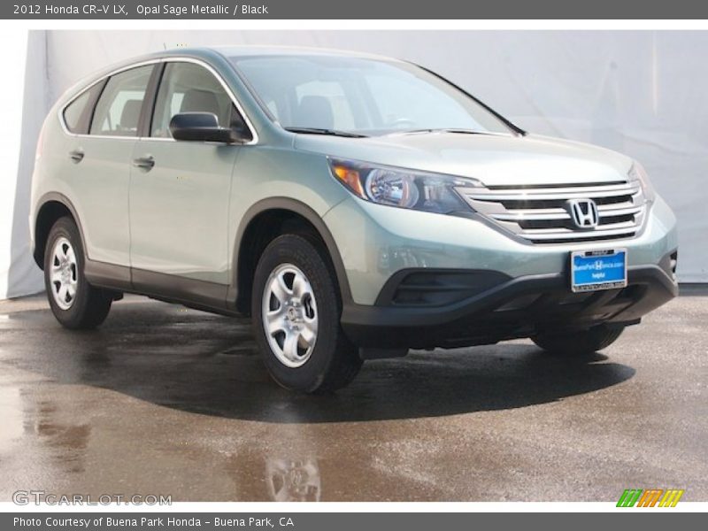 Opal Sage Metallic / Black 2012 Honda CR-V LX