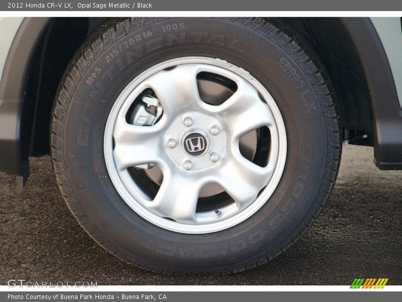 Opal Sage Metallic / Black 2012 Honda CR-V LX