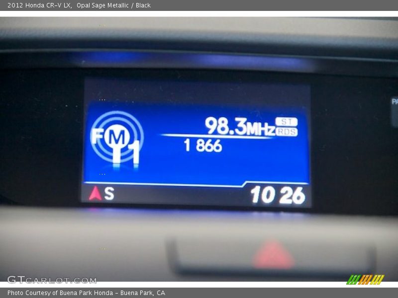 Opal Sage Metallic / Black 2012 Honda CR-V LX
