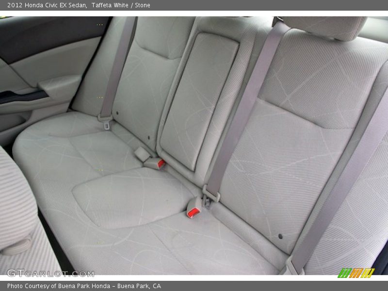 Taffeta White / Stone 2012 Honda Civic EX Sedan