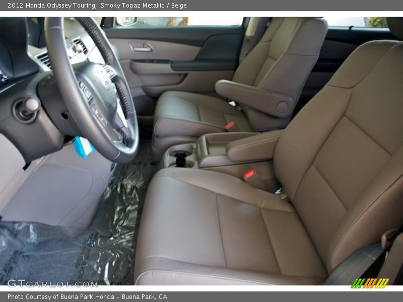 Smoky Topaz Metallic / Beige 2012 Honda Odyssey Touring