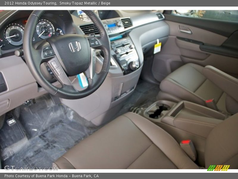 Smoky Topaz Metallic / Beige 2012 Honda Odyssey Touring