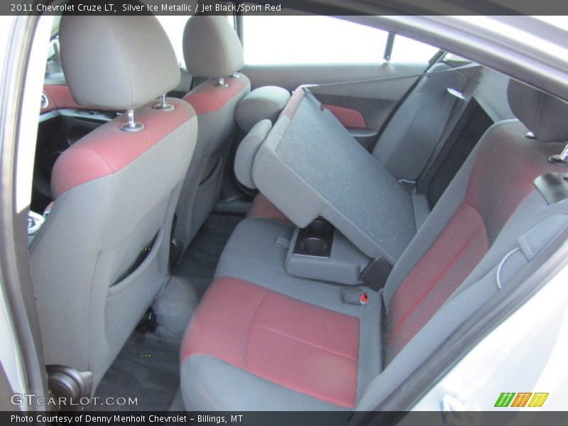 Silver Ice Metallic / Jet Black/Sport Red 2011 Chevrolet Cruze LT