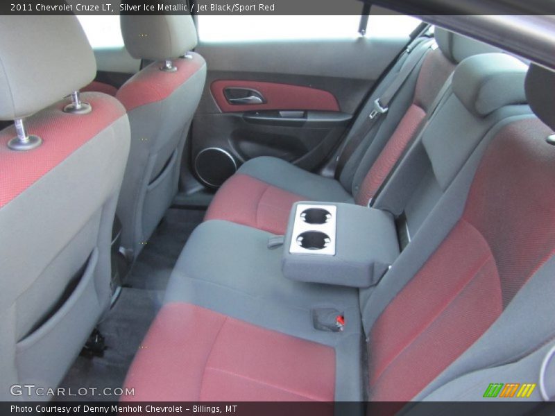 Silver Ice Metallic / Jet Black/Sport Red 2011 Chevrolet Cruze LT