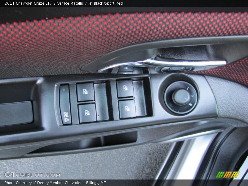 Silver Ice Metallic / Jet Black/Sport Red 2011 Chevrolet Cruze LT
