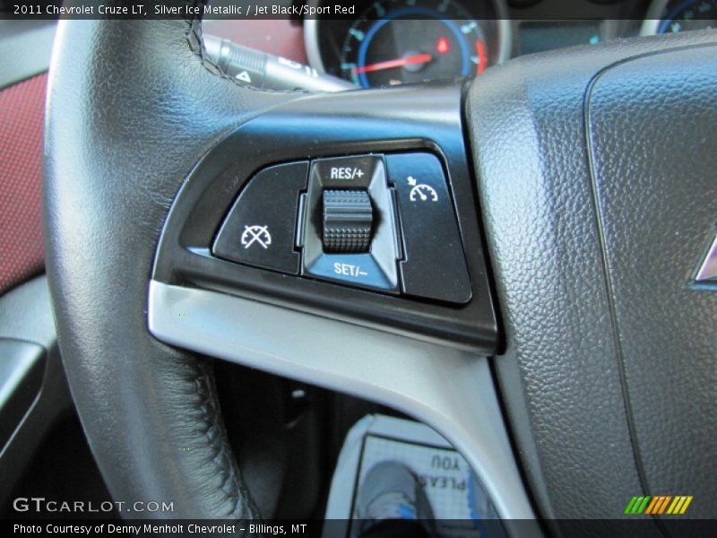 Silver Ice Metallic / Jet Black/Sport Red 2011 Chevrolet Cruze LT