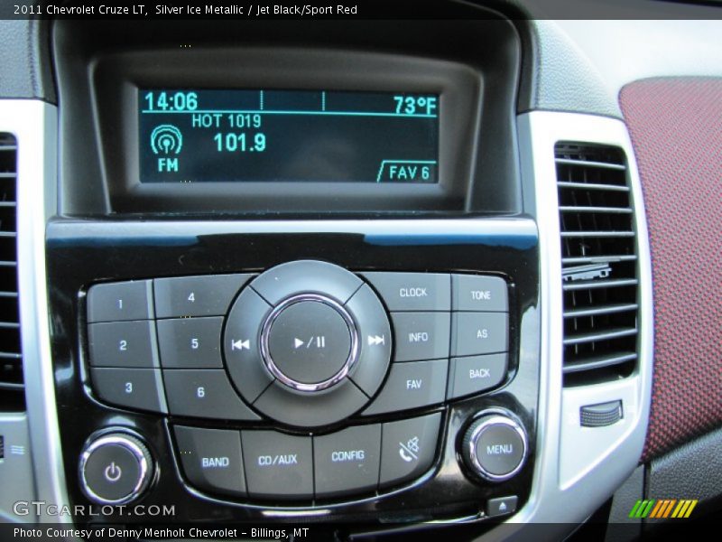 Silver Ice Metallic / Jet Black/Sport Red 2011 Chevrolet Cruze LT