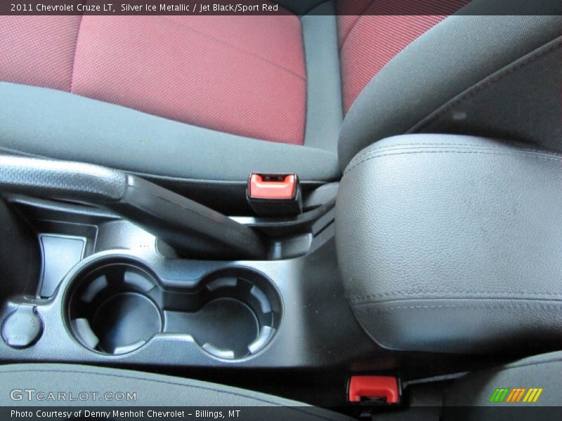 Silver Ice Metallic / Jet Black/Sport Red 2011 Chevrolet Cruze LT