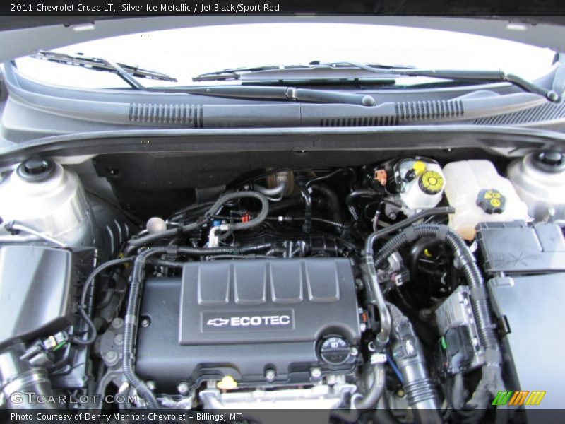 Silver Ice Metallic / Jet Black/Sport Red 2011 Chevrolet Cruze LT