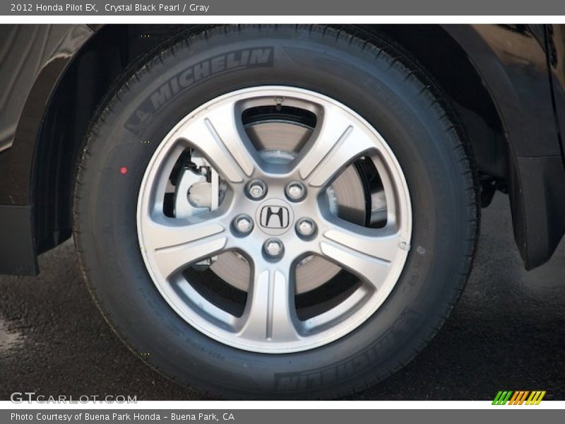 Crystal Black Pearl / Gray 2012 Honda Pilot EX