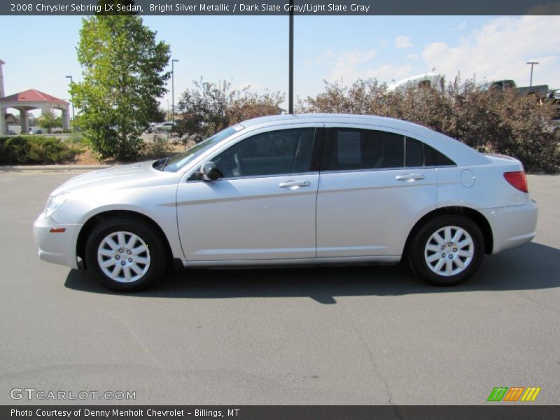 Bright Silver Metallic / Dark Slate Gray/Light Slate Gray 2008 Chrysler Sebring LX Sedan