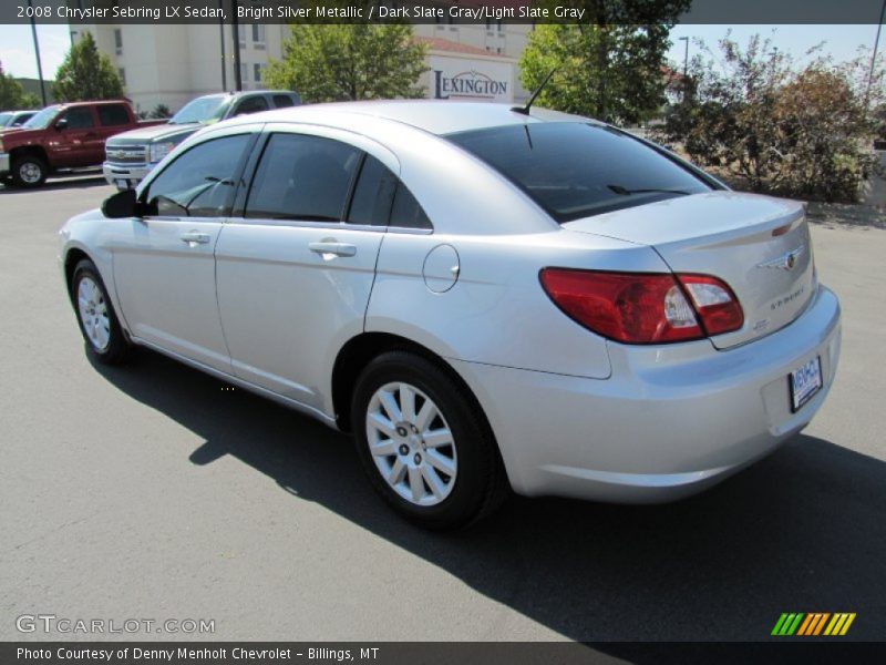 Bright Silver Metallic / Dark Slate Gray/Light Slate Gray 2008 Chrysler Sebring LX Sedan