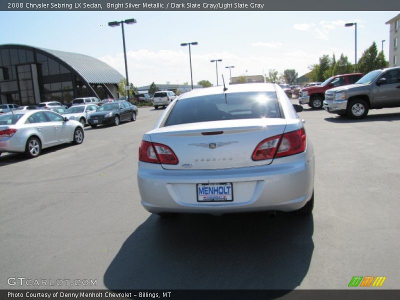 Bright Silver Metallic / Dark Slate Gray/Light Slate Gray 2008 Chrysler Sebring LX Sedan