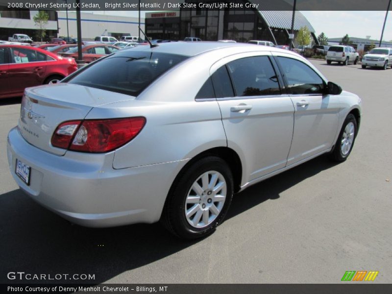 Bright Silver Metallic / Dark Slate Gray/Light Slate Gray 2008 Chrysler Sebring LX Sedan