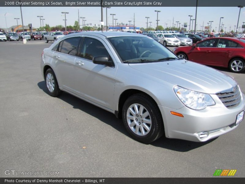 Bright Silver Metallic / Dark Slate Gray/Light Slate Gray 2008 Chrysler Sebring LX Sedan