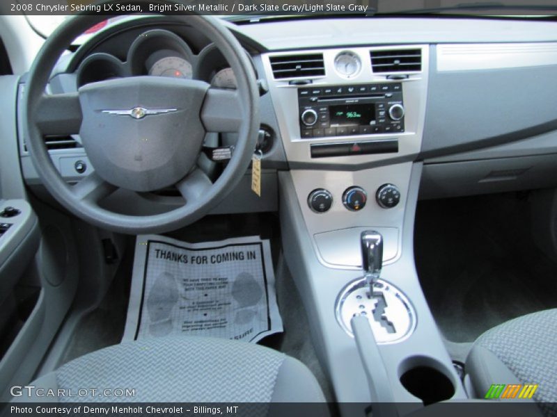 Bright Silver Metallic / Dark Slate Gray/Light Slate Gray 2008 Chrysler Sebring LX Sedan