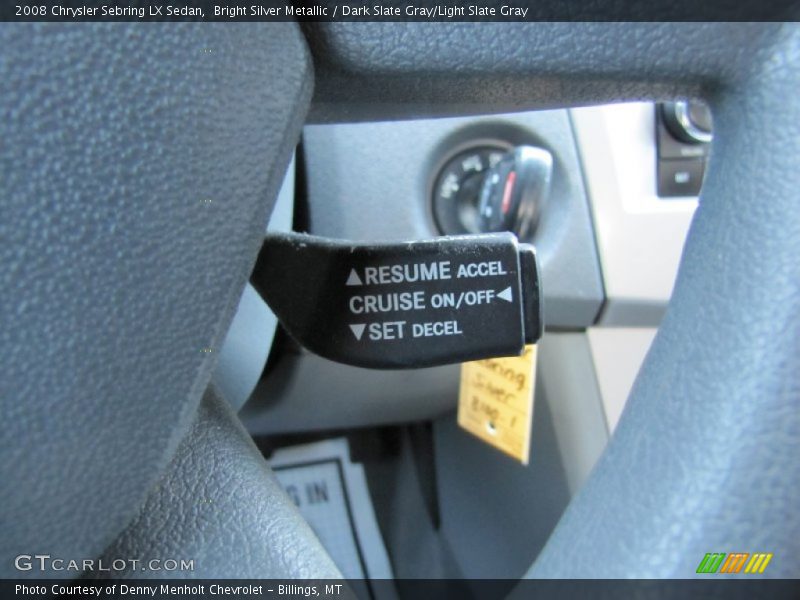 Bright Silver Metallic / Dark Slate Gray/Light Slate Gray 2008 Chrysler Sebring LX Sedan