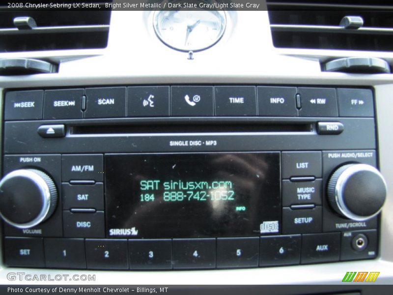 Bright Silver Metallic / Dark Slate Gray/Light Slate Gray 2008 Chrysler Sebring LX Sedan