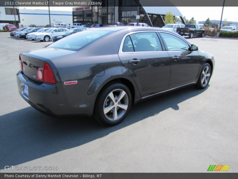 Taupe Gray Metallic / Ebony 2011 Chevrolet Malibu LT