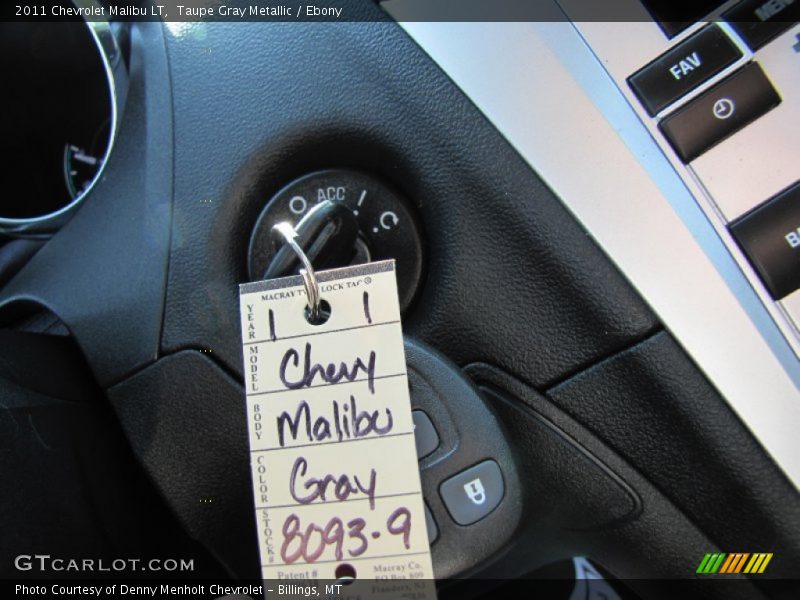 Taupe Gray Metallic / Ebony 2011 Chevrolet Malibu LT