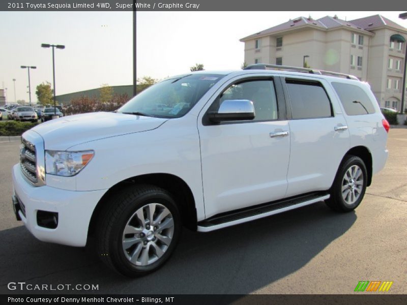 Super White / Graphite Gray 2011 Toyota Sequoia Limited 4WD