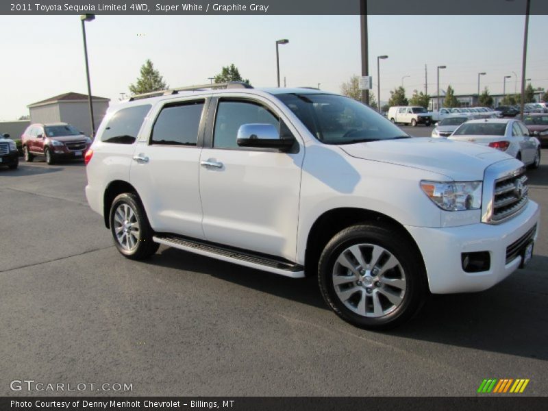 Super White / Graphite Gray 2011 Toyota Sequoia Limited 4WD