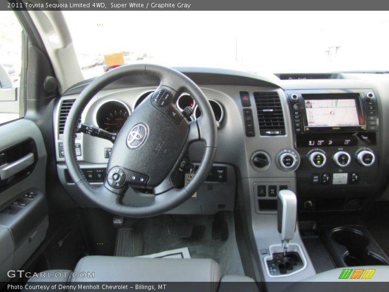 Super White / Graphite Gray 2011 Toyota Sequoia Limited 4WD