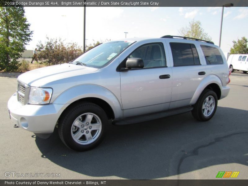 Bright Silver Metallic / Dark Slate Gray/Light Slate Gray 2009 Dodge Durango SE 4x4