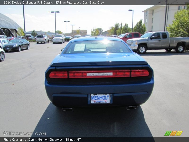 B5 Blue Pearlcoat / Dark Slate Gray 2010 Dodge Challenger R/T Classic