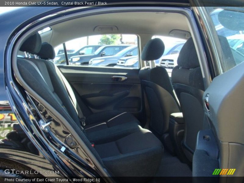 Crystal Black Pearl / Black 2010 Honda Civic LX-S Sedan
