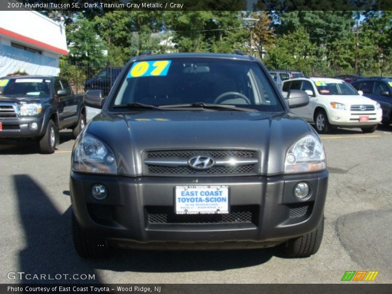 Dark Titanium Gray Metallic / Gray 2007 Hyundai Tucson SE