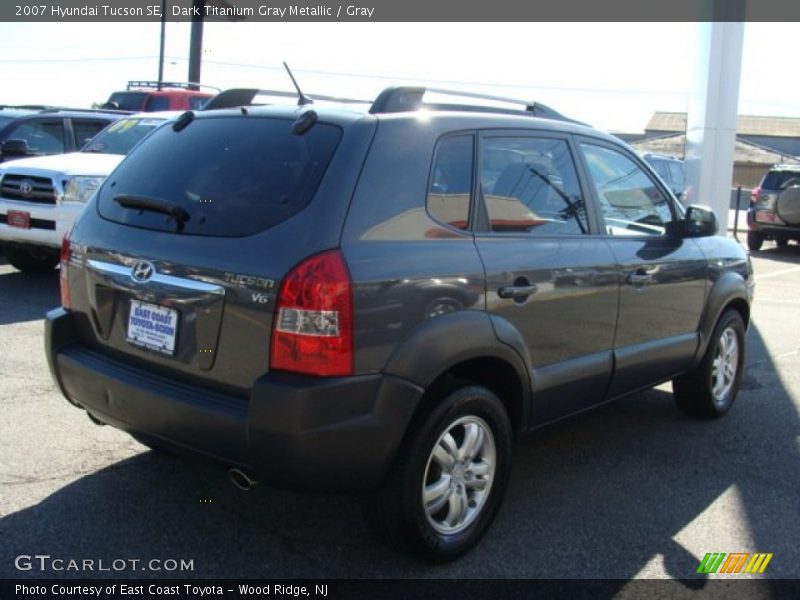 Dark Titanium Gray Metallic / Gray 2007 Hyundai Tucson SE