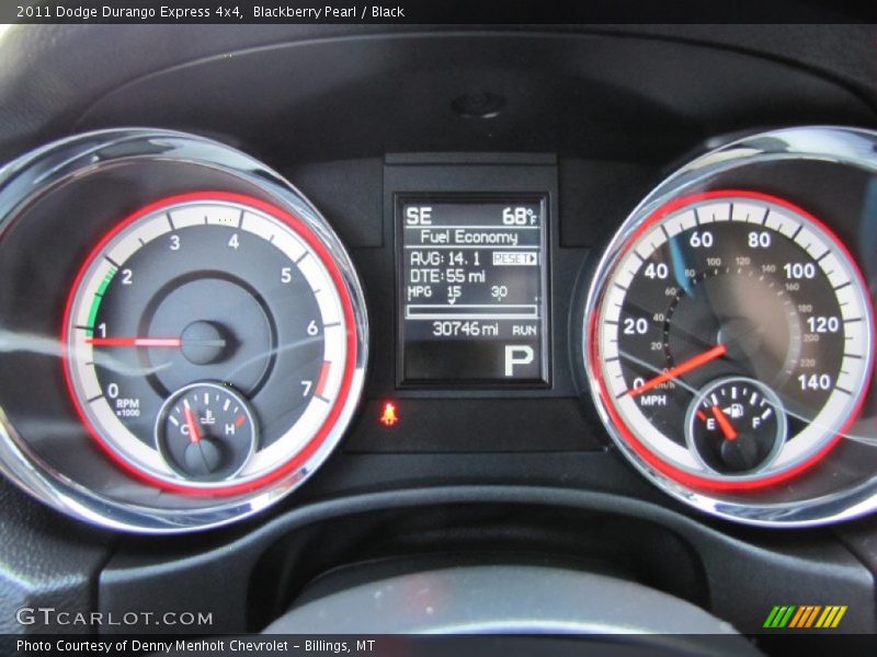 Blackberry Pearl / Black 2011 Dodge Durango Express 4x4