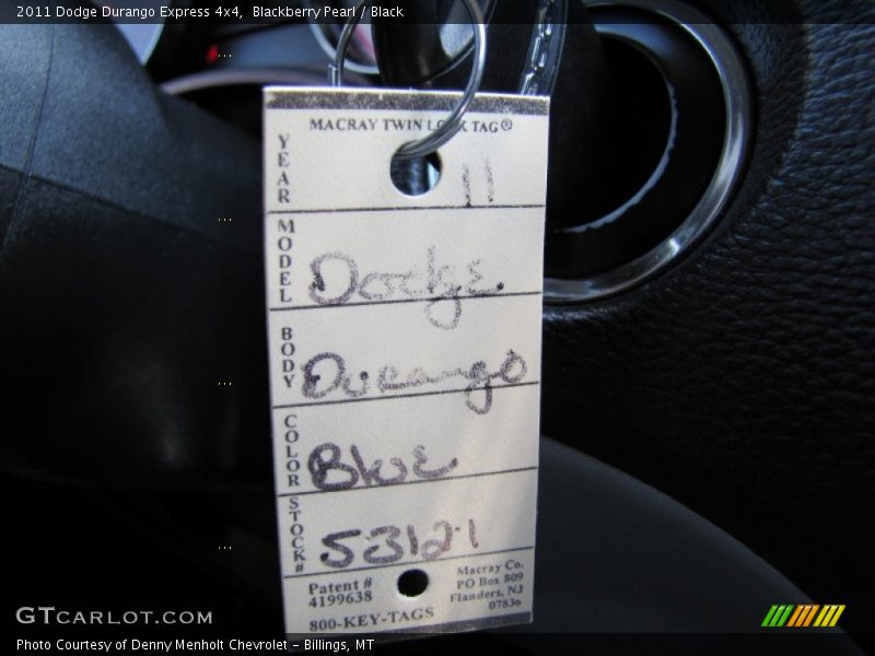 Blackberry Pearl / Black 2011 Dodge Durango Express 4x4