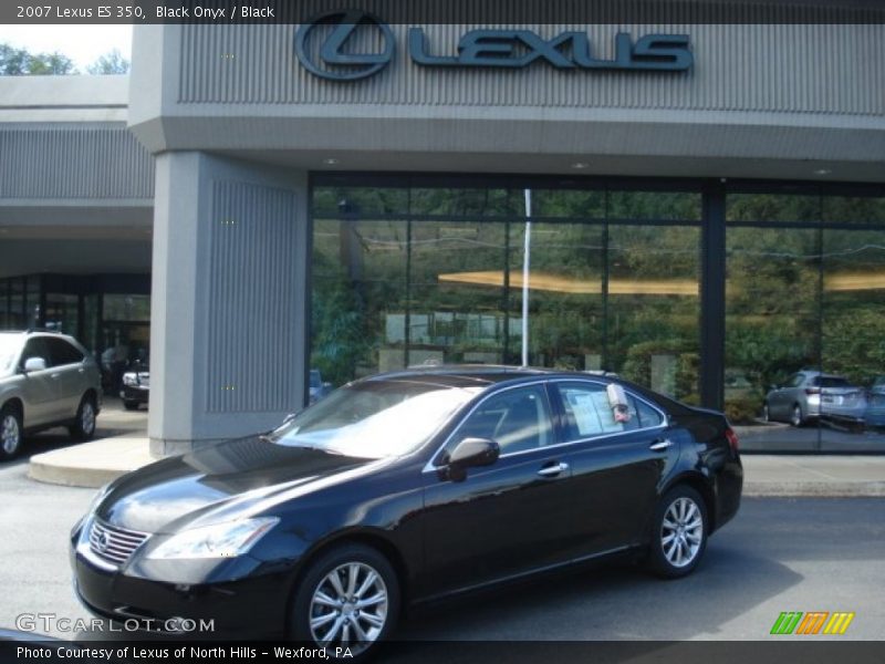 Black Onyx / Black 2007 Lexus ES 350