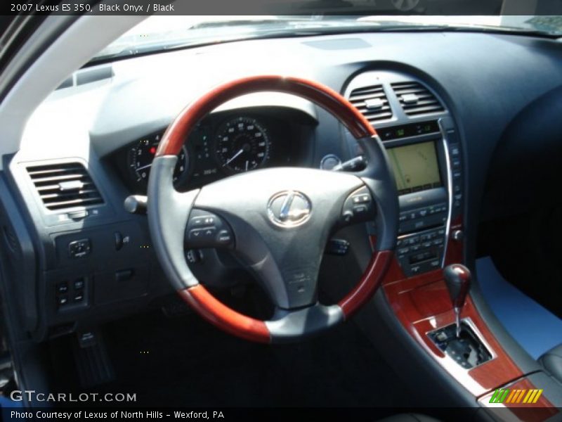 Black Onyx / Black 2007 Lexus ES 350